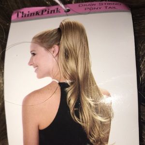 Long Loose Curl Drawstring Ponytail w/Clip